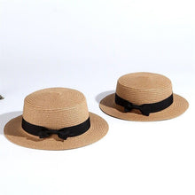 Load image into Gallery viewer, Women&#39;s Fashion Bow-Knot Straw Hat
