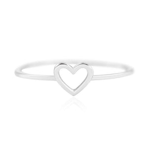 Delicate 1-Piece Women's Heart Ring