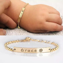 Load image into Gallery viewer, Personalized Baby Name Stainless Steel Bracelet
