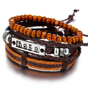 IF ME™ Vintage Multi-Layer Men's Leather Bracelet Sets