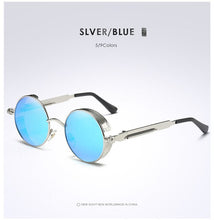 Load image into Gallery viewer, Retro Circular Unisex Steampunk Polarized Sunglasses
