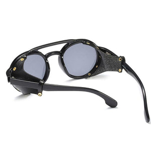 Steampunk Round Retro Shades Sunglasses